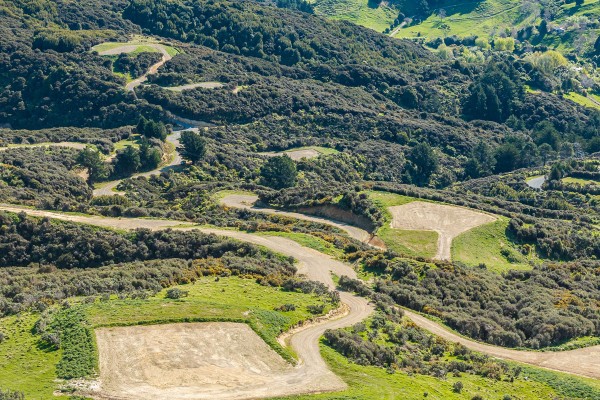 Aerial shot Ahoroa Estate