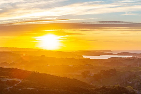 Sunset Ahoroa Estate