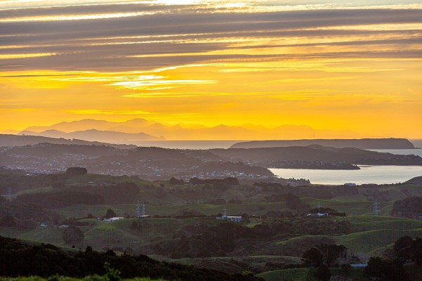 Sunset View to Marlborough Sounds 